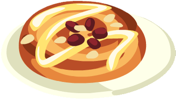 Cinnamon Swirl - Cinnamon Roll (357x357), Png Download