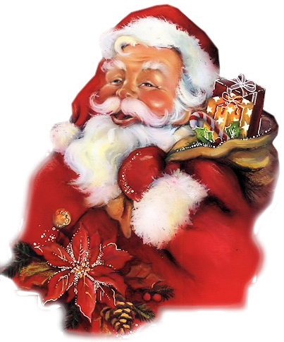 Christmas Picturesfather - Poze Cu Mos Craciun (403x485), Png Download
