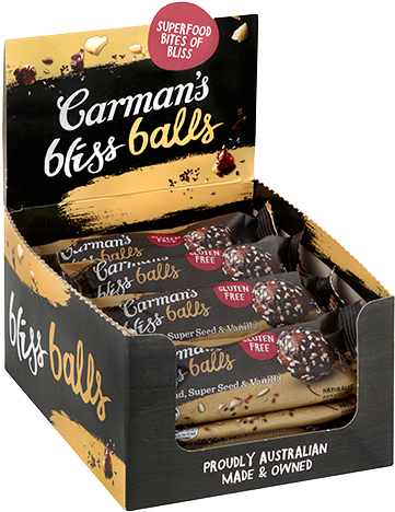 Almond, Super Seed & Vanilla Bliss Balls Single Serve - Carman's Bliss Balls (470x470), Png Download