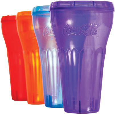 Coke Contour Cup With Lid Coke Contour Cup With Lid - Coca Cola Cups Contour (600x600), Png Download