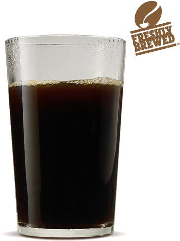 Black Coffee In Glass (500x540), Png Download