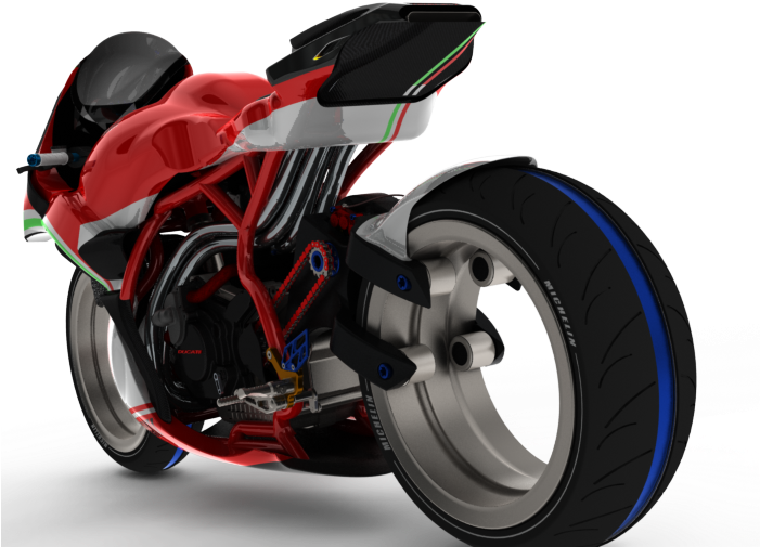 Moto Roue Sans Moyeu (700x525), Png Download