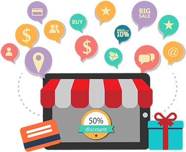 Advertising Within The Ecommerce Portal - E Commerce Png (420x315), Png Download