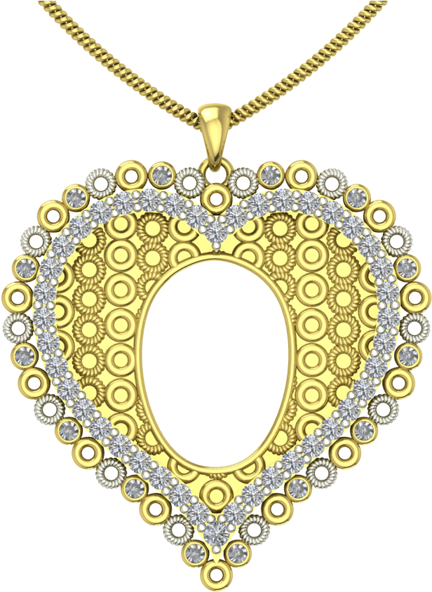 3d Gold Jewellery Gift For Father - Locket (900x900), Png Download