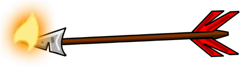 Cloud Flamebow Zombie Flaming Arrow - Rifle (797x219), Png Download