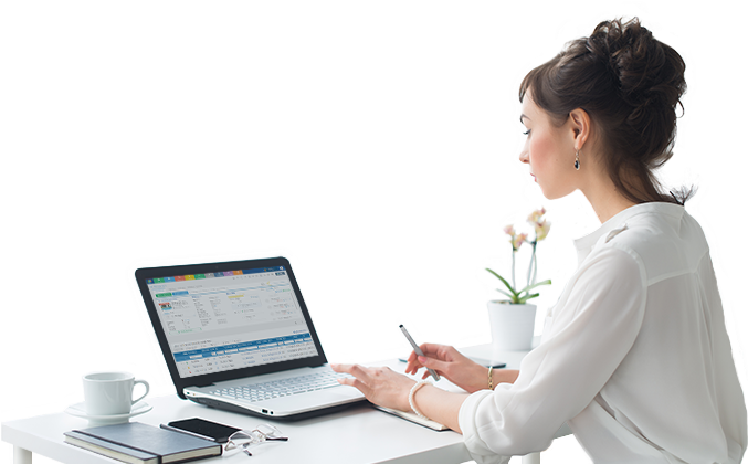 Seal More Deals Faster - Professional Women With Laptop Png (680x513), Png Download