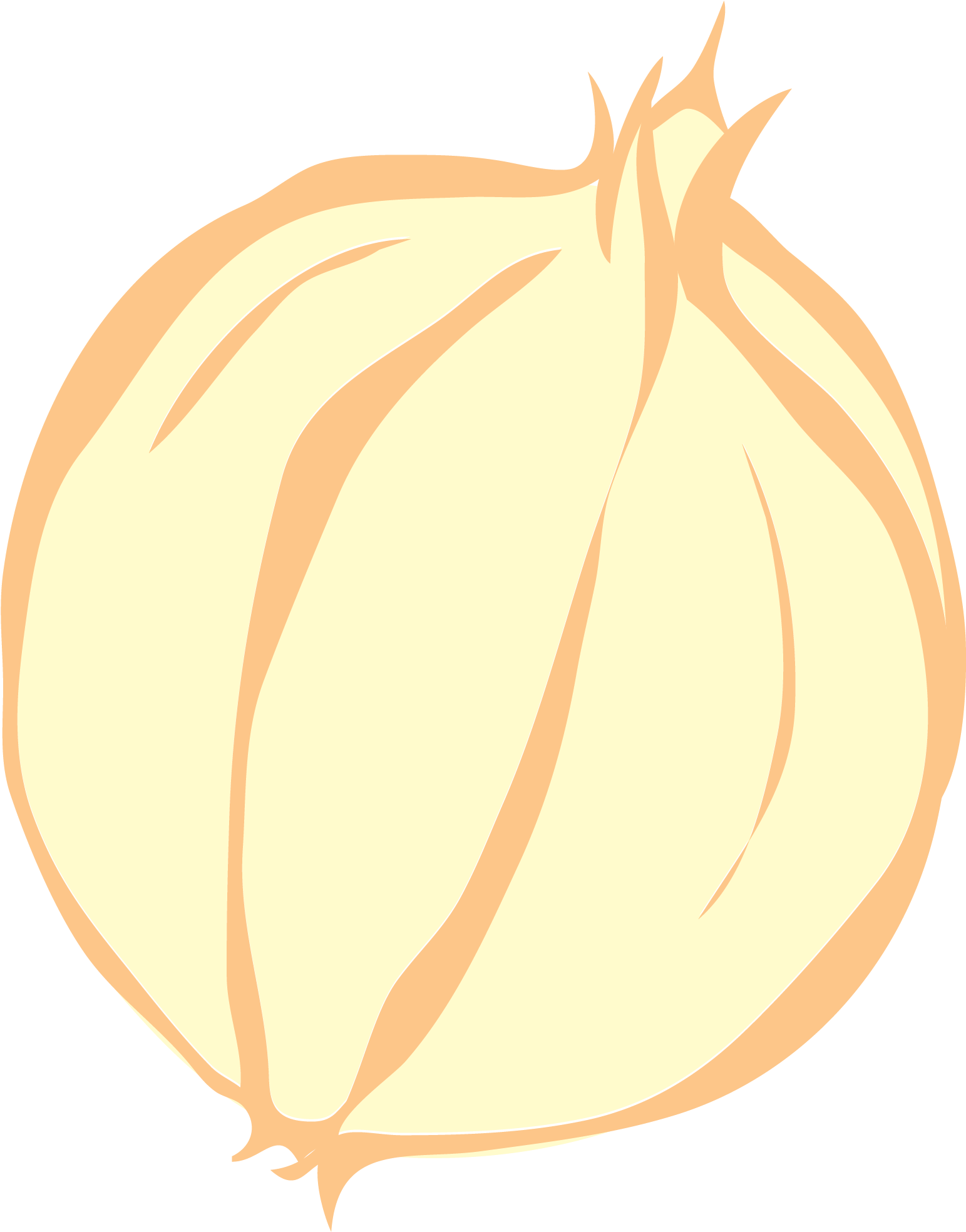 Onion Vector Clip Art - Garlic (2004x2169), Png Download