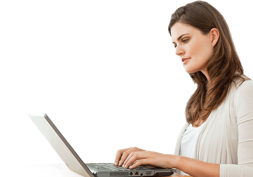 Photo Of Woman Marketing Car Dealership Online - Sitting (880x600), Png Download