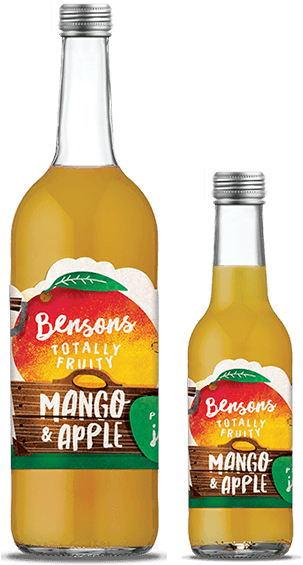 Alphonso Mangoes Blended With Crisp Pressed British - Glass Bottle (500x610), Png Download