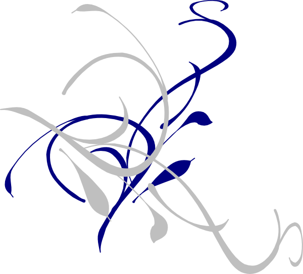Free Download Wedding Navy Blue Clipart Wedding Invitation - Vine Clip Art (600x543), Png Download