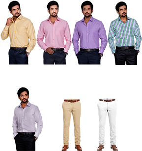 Assorted 7 Pcs Mens Dress Material - Dress (350x480), Png Download