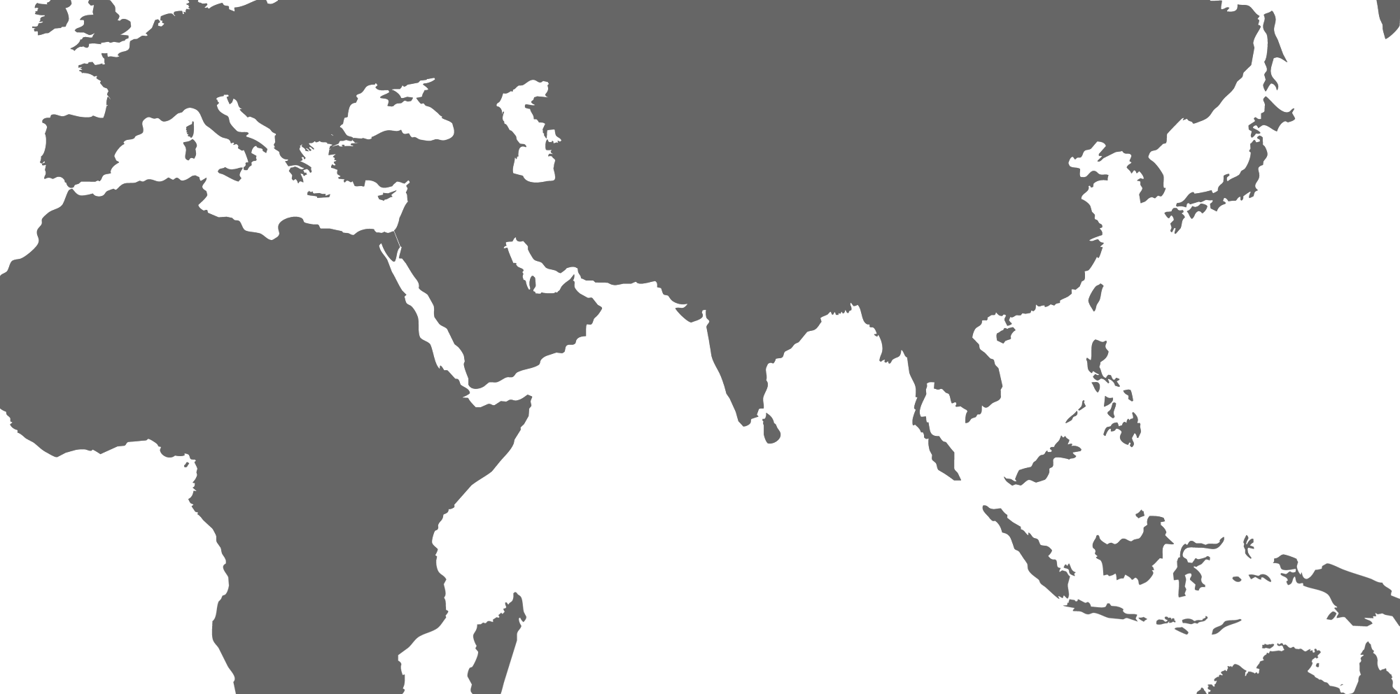 Asia Innova - World Map Below Sea Level (2000x992), Png Download