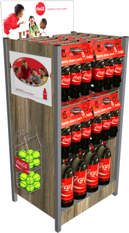 Produce Section Display - End Cap Display Png (464x600), Png Download