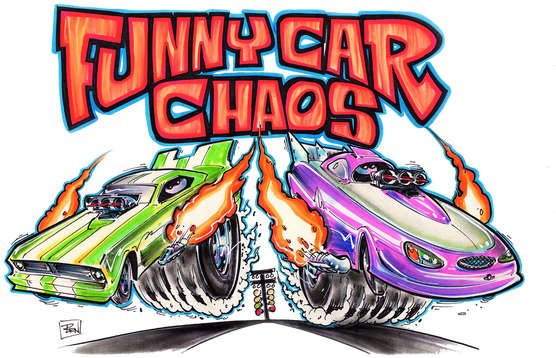 Funny Car Chaos - Funny Car (562x364), Png Download