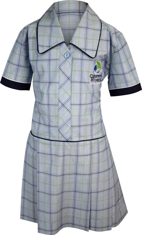 School Uniform Dress Front View - School (484x800), Png Download