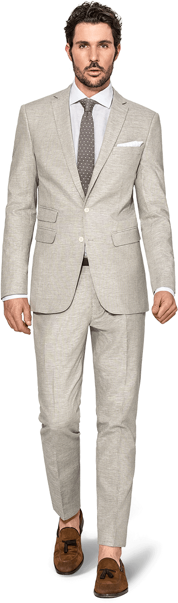 Men's Custom Linen Suit - Formal Suits Design For Mens (550x1188), Png Download