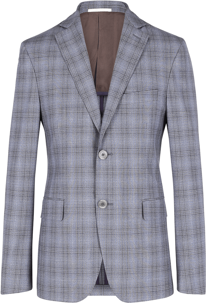 Prince Of Wales Macrocheked 130's Wool Suit - Suit (960x1440), Png Download