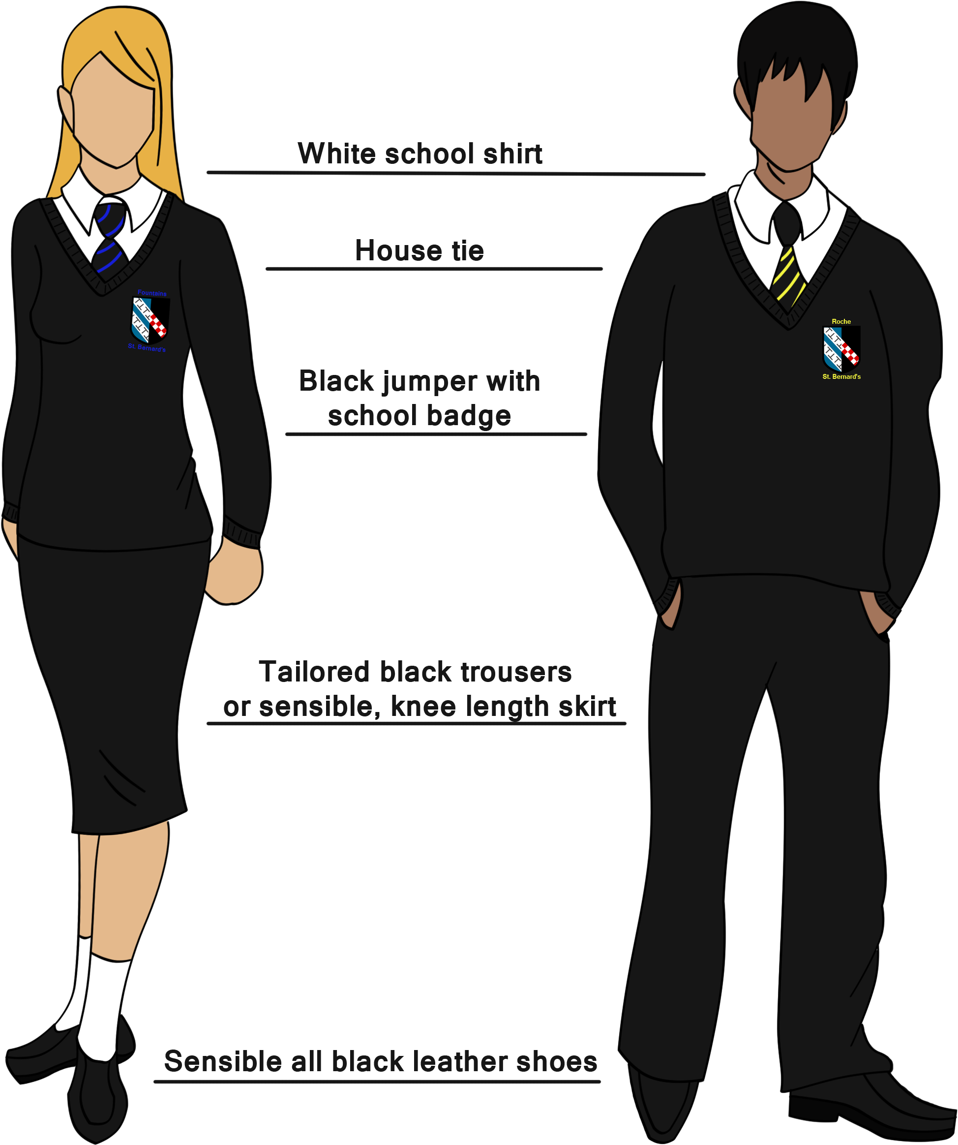 Please Click The Image Below For A Pdf Download With - St Bernards Uniform (2500x2500), Png Download