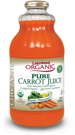 Lakewood Organic Pure Carrot Juice, 32 Ounce - Lakewood - Organic Pure Juice Carrot With Added Organic (259x480), Png Download