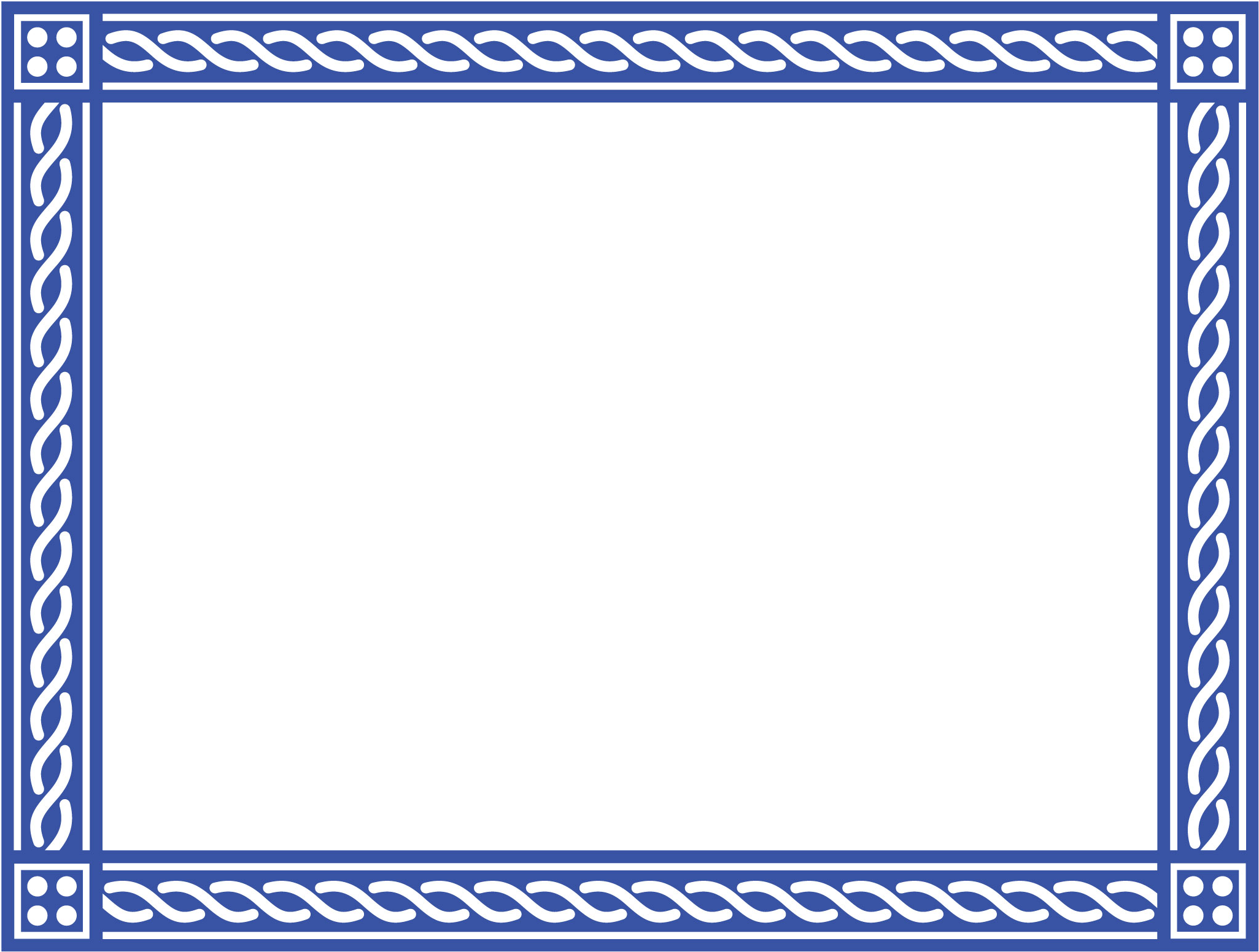 Certificate Border Blue Png Certificate Border