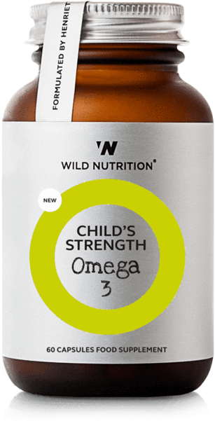 Child's Strength Omega - Wild Nutrition Magnesium (60 Caps) (383x600), Png Download