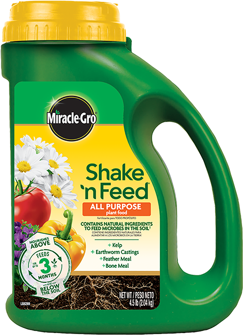 Shake N Feed Miracle Grow (500x682), Png Download