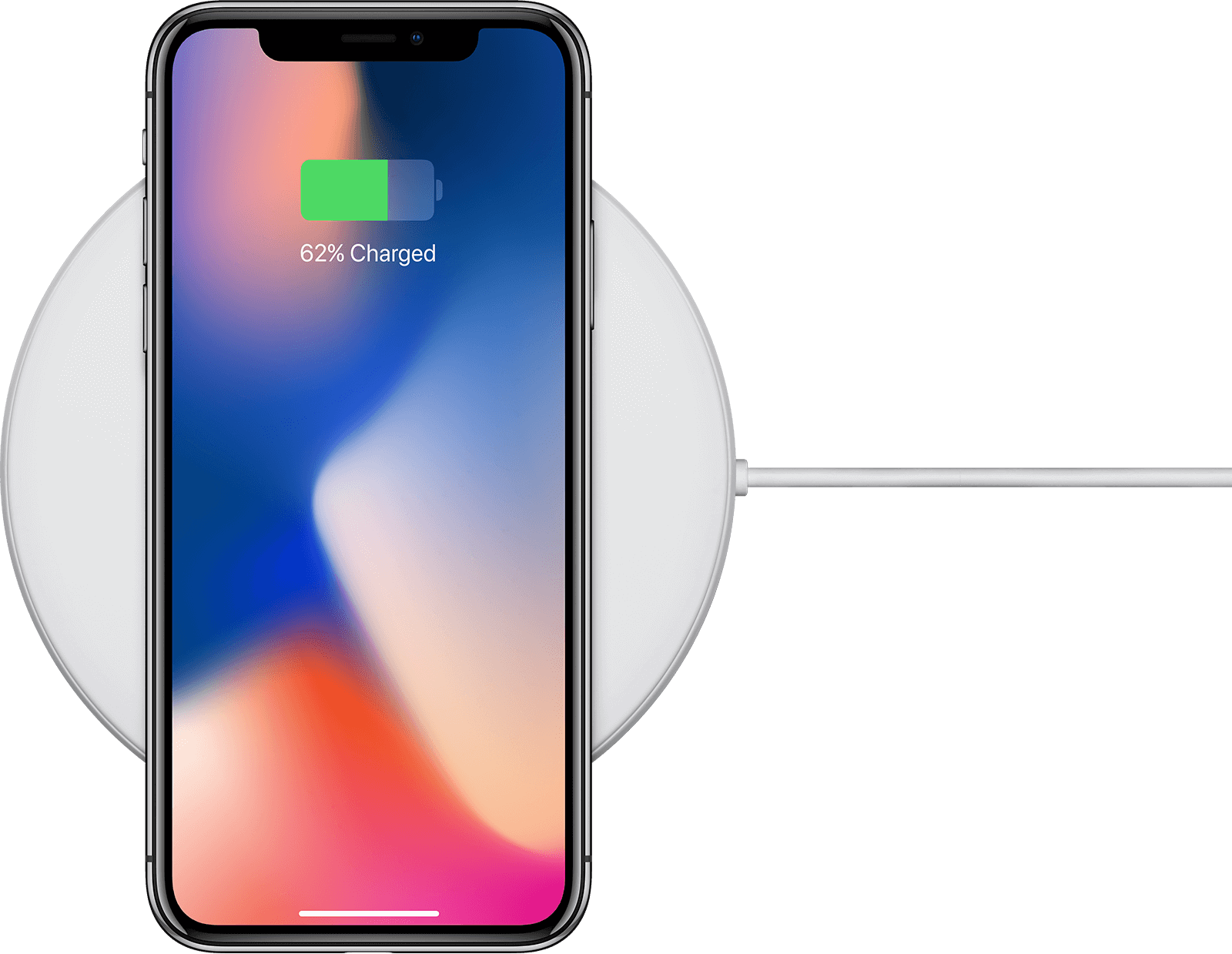 Charging Iphone X Transparent (1600x1239), Png Download