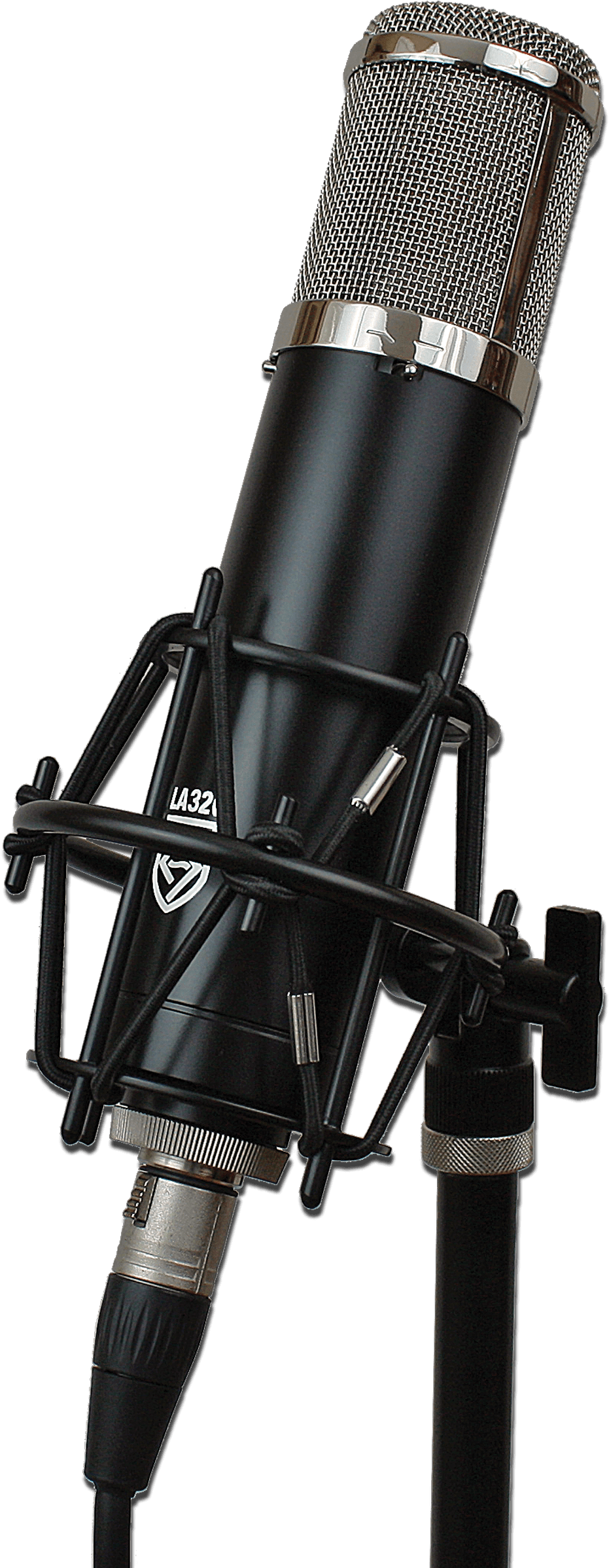 La-320 - Lauten Audio Black La-320 Tube Condenser Microphone (1313x2500), Png Download