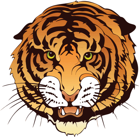 American Tigers - American School For The Deaf Tiger Logo (750x450), Png Download