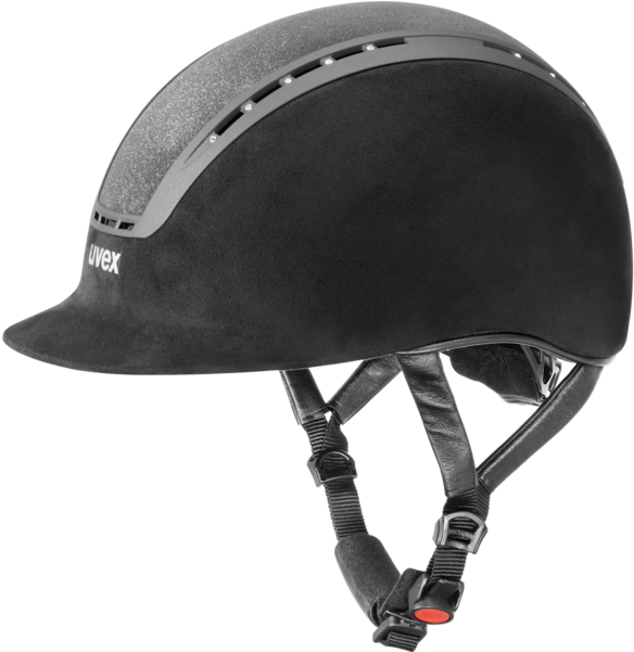 Uvex Suxxeed Glamour Riding Helmet - Uvex Suxxeed Glamour Riding Helmet Black Matt 54-55cm (600x600), Png Download