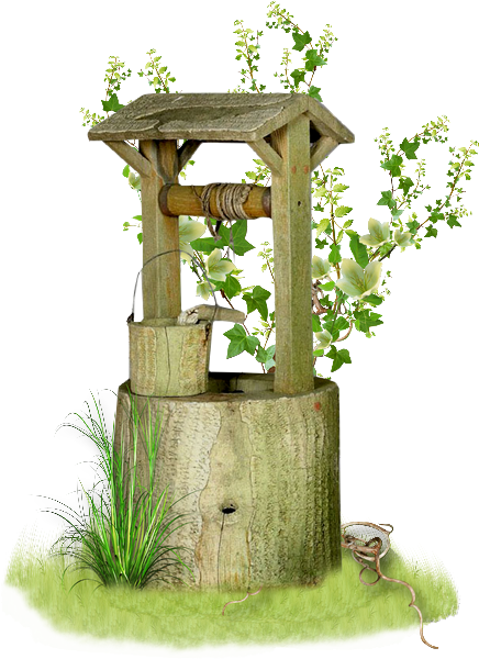 Well-garden - Garden Well Png (436x600), Png Download