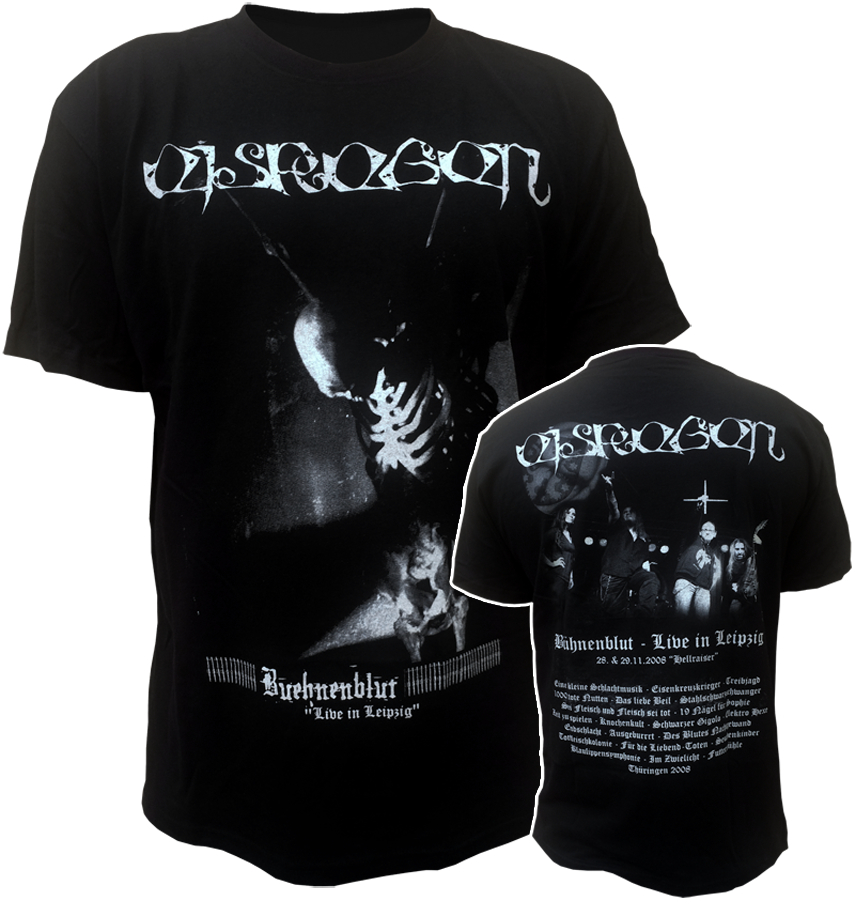 T-shirt Eisregen "blutbühnen" - Bhnenblut: Live In Leipzig By Eisregen (855x901), Png Download