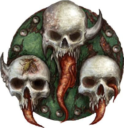 Dg Mark Of Nurgle 1 - Nurgle Skull (427x426), Png Download