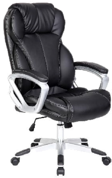 Atwoods Black Executive Office Chair - Leather Brown Office Chair (700x700), Png Download