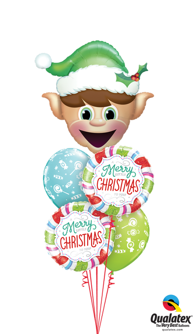 Merry Little Christmas Bouquet - Merry Little Christmas To You Balloon (385x659), Png Download
