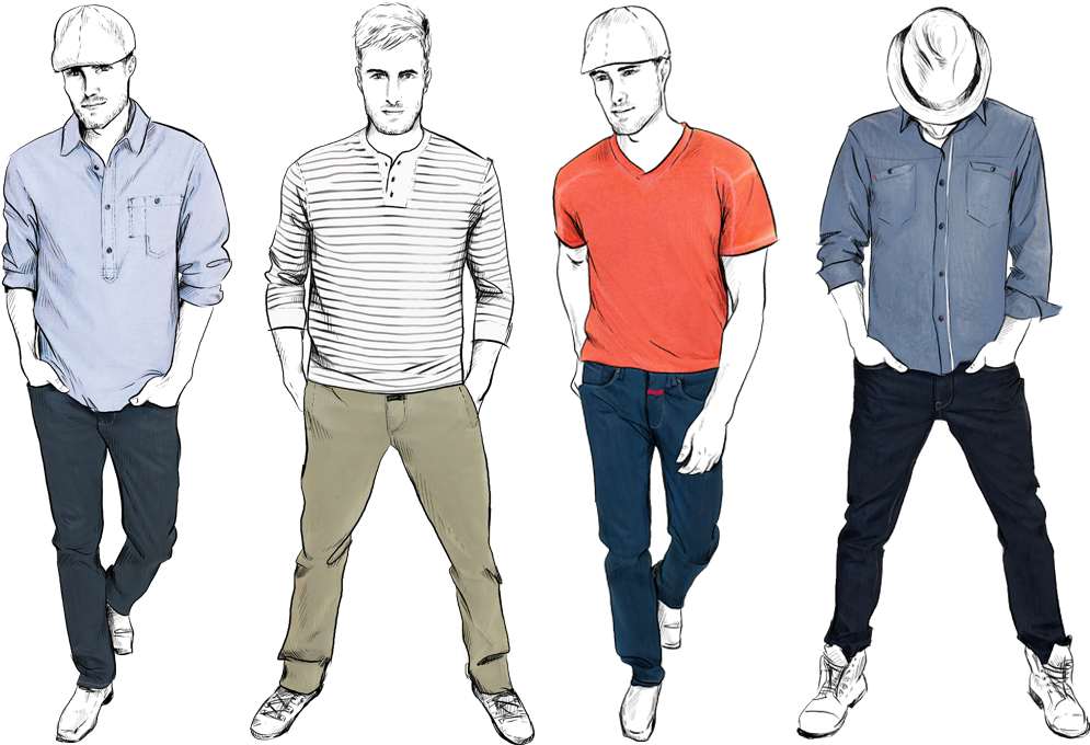 Men's Fashion Shoes Clipart, Fashion Illustrations, - Men Fashion Sketch Png (1044x800), Png Download