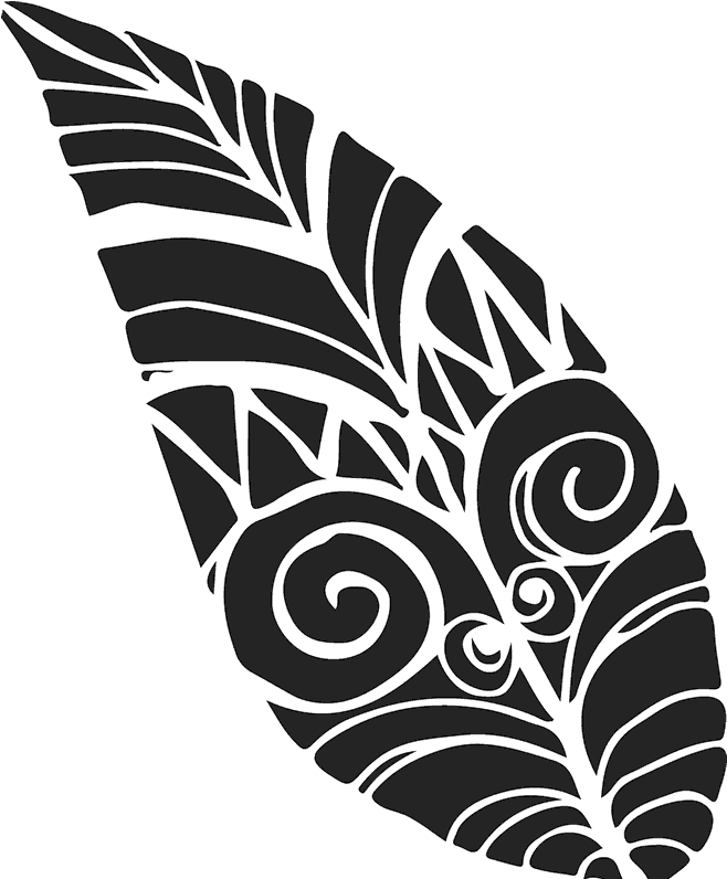 Tribal Leaf Rubber Stamp - Download (800x800), Png Download