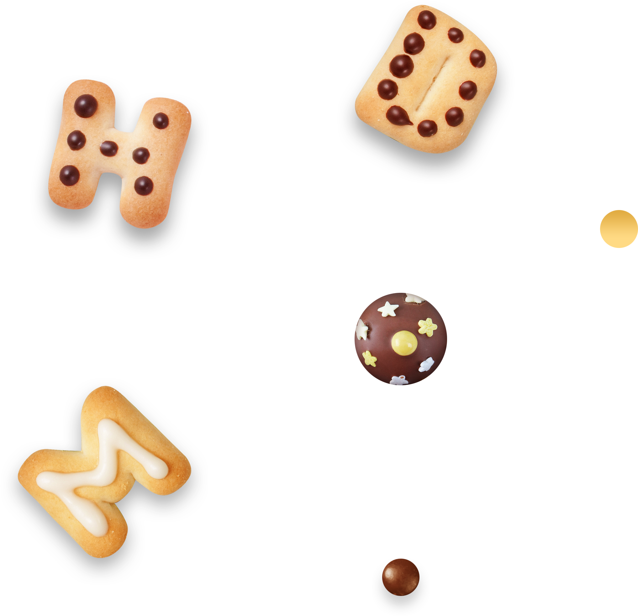 Cartoon Biscuit Letter Decoration Vector - Biscuit (5016x3492), Png Download