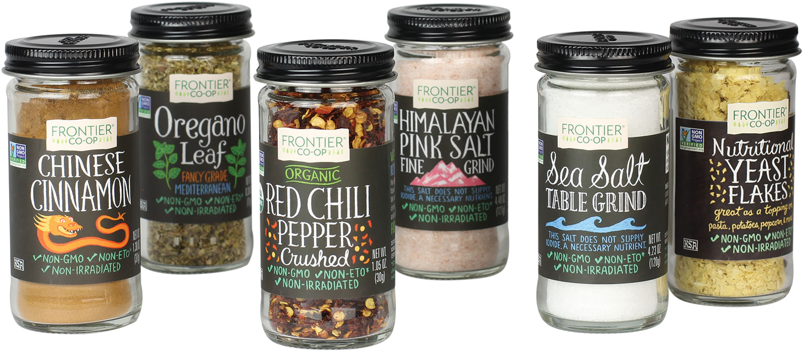 Bottled Spices - Jars Of Spices Png (1800x846), Png Download