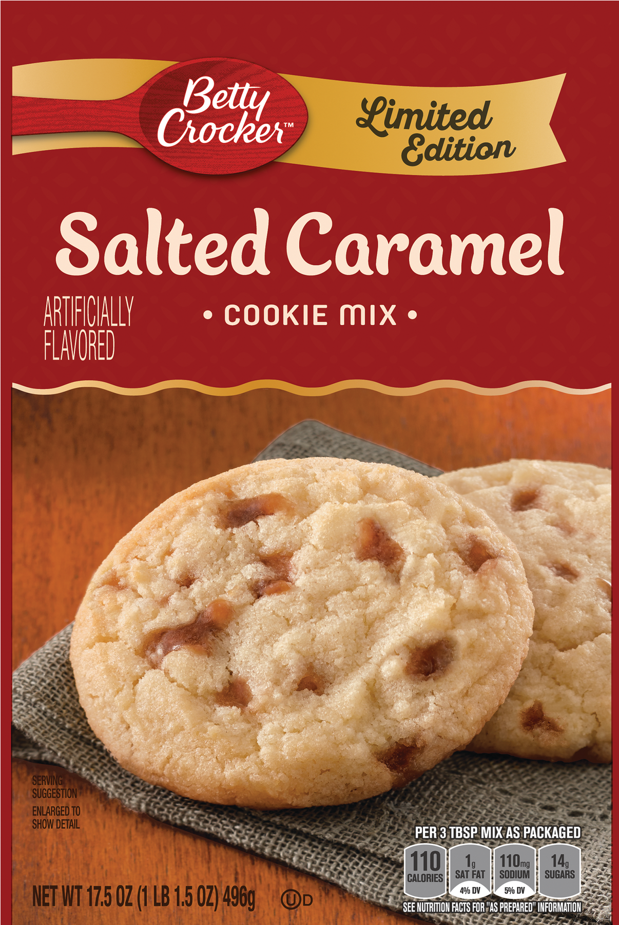 Betty Crocker Salted Caramel Cookie Mix (1800x1800), Png Download
