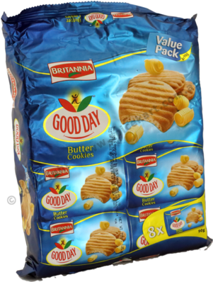 Britannia Goodday Butter C 720g - Britannia Good Day Pistachio Almond Cookies 75g (2.6oz) (300x450), Png Download