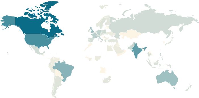 Visits To Ohmjam - Smartphone Ownership Around The World (700x400), Png Download