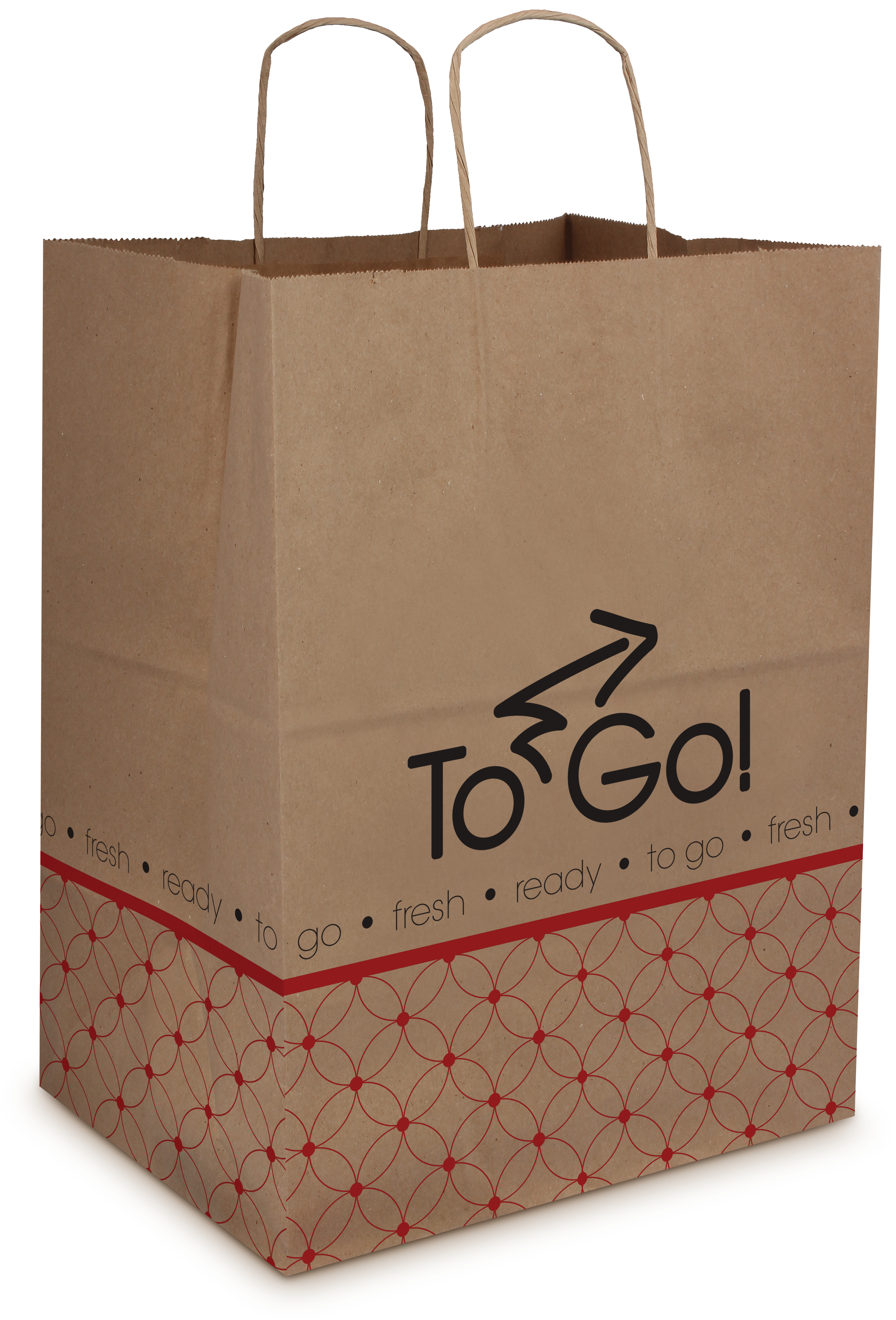 Dubl Life® Paper Carryout Shopping Bags - Togo Bags (2973x4142), Png Download