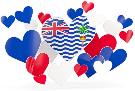 Flying Heart Stickers - South Korea Flag Heart (640x480), Png Download