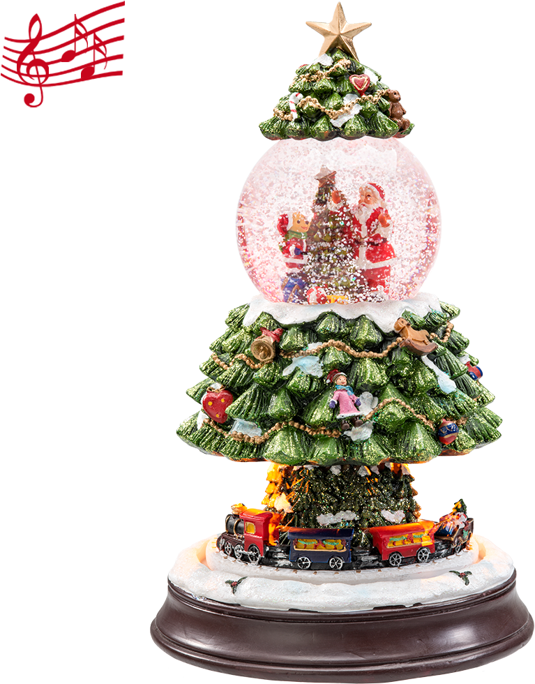 Snow Globe "under The Christmas Tree" - Christmas Tree (1000x1000), Png Download