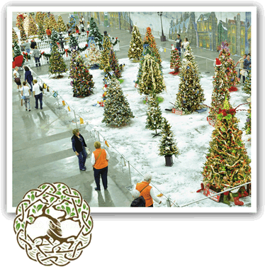 It Is A Festival With A Collection Of 50 Fabulous Christmas - Style And Apply Tree Celtic Weave Wall Decal Size: (400x383), Png Download