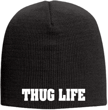 9" Beanie Otto Cap 82 - Thug Life Heat (428x400), Png Download