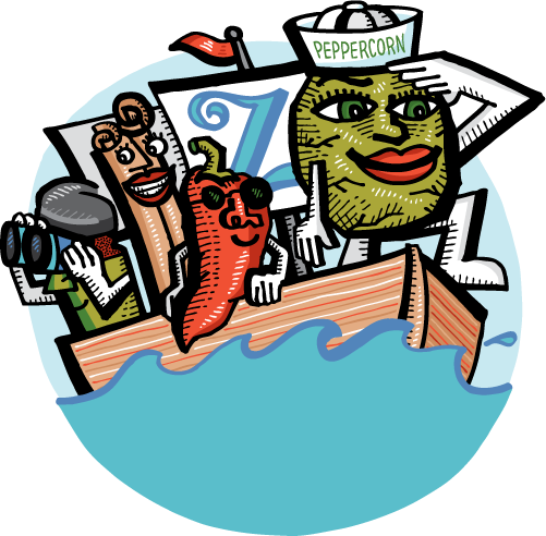 Spices From Afar With Hat (501x492), Png Download