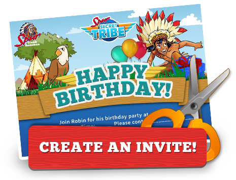 Spur Birthday Party Invitations (464x400), Png Download