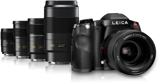 Leica S-system, Medium Format Digital Slr - Camera And Lenses Png (600x313), Png Download